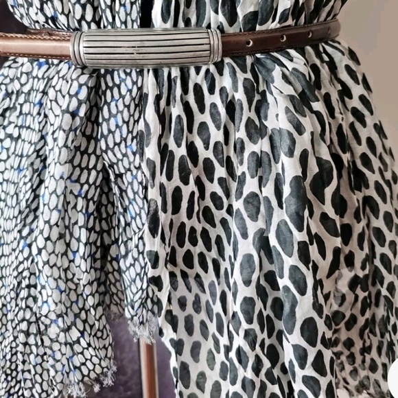 VICENZA Women's Size 28 Brown Belt w/ Silver Tone Buckle - Picture 2 of 6